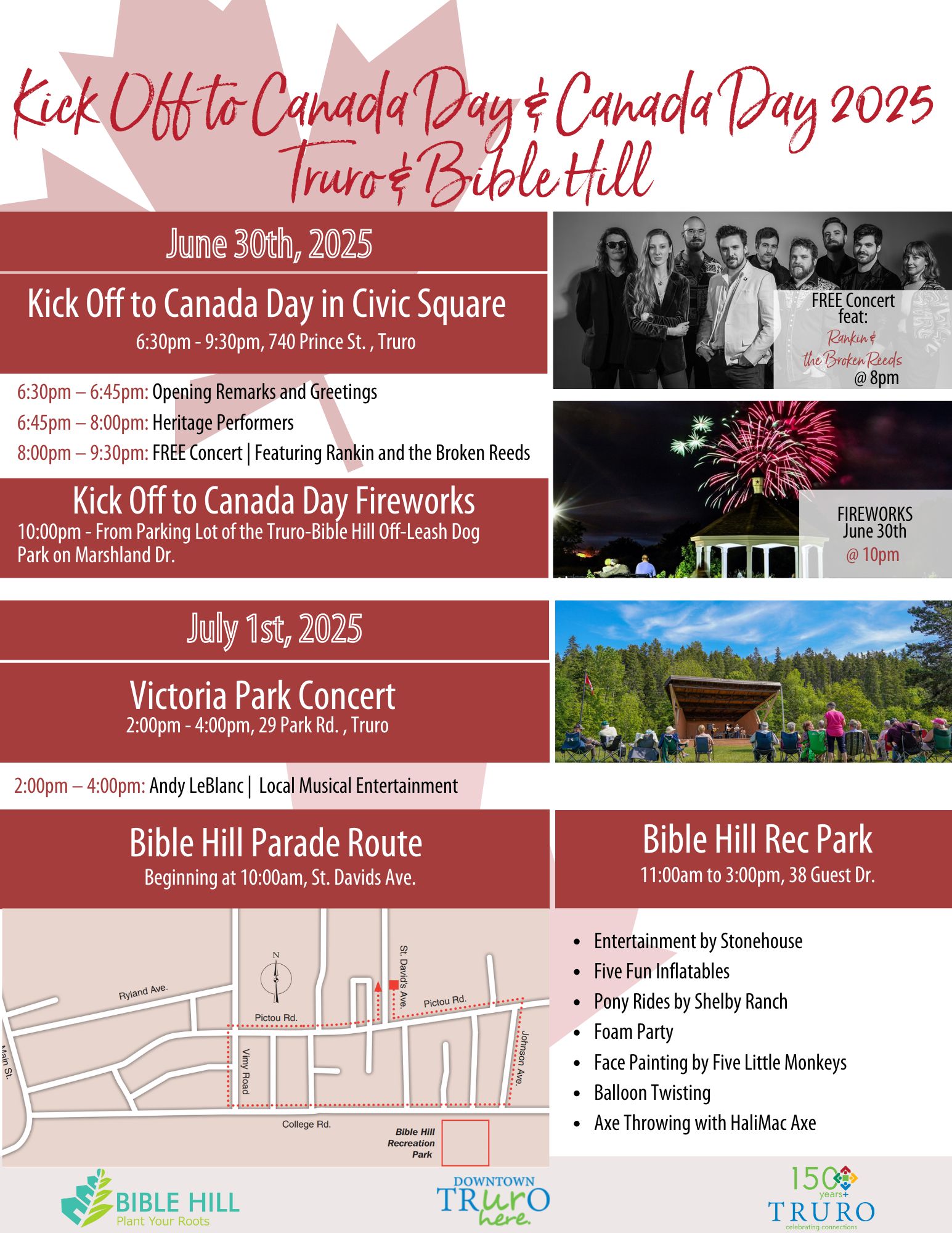 Canada Day Schedule 2025